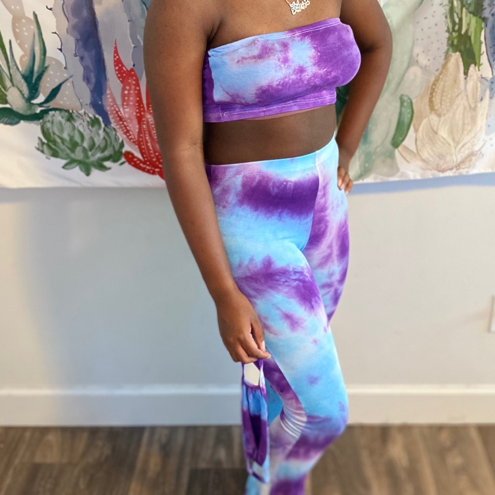 Don’t Rush Pant Set- Purple - Picture 3 of 6